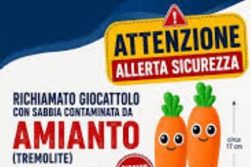 ALLERTA giocattolo contenente amianto