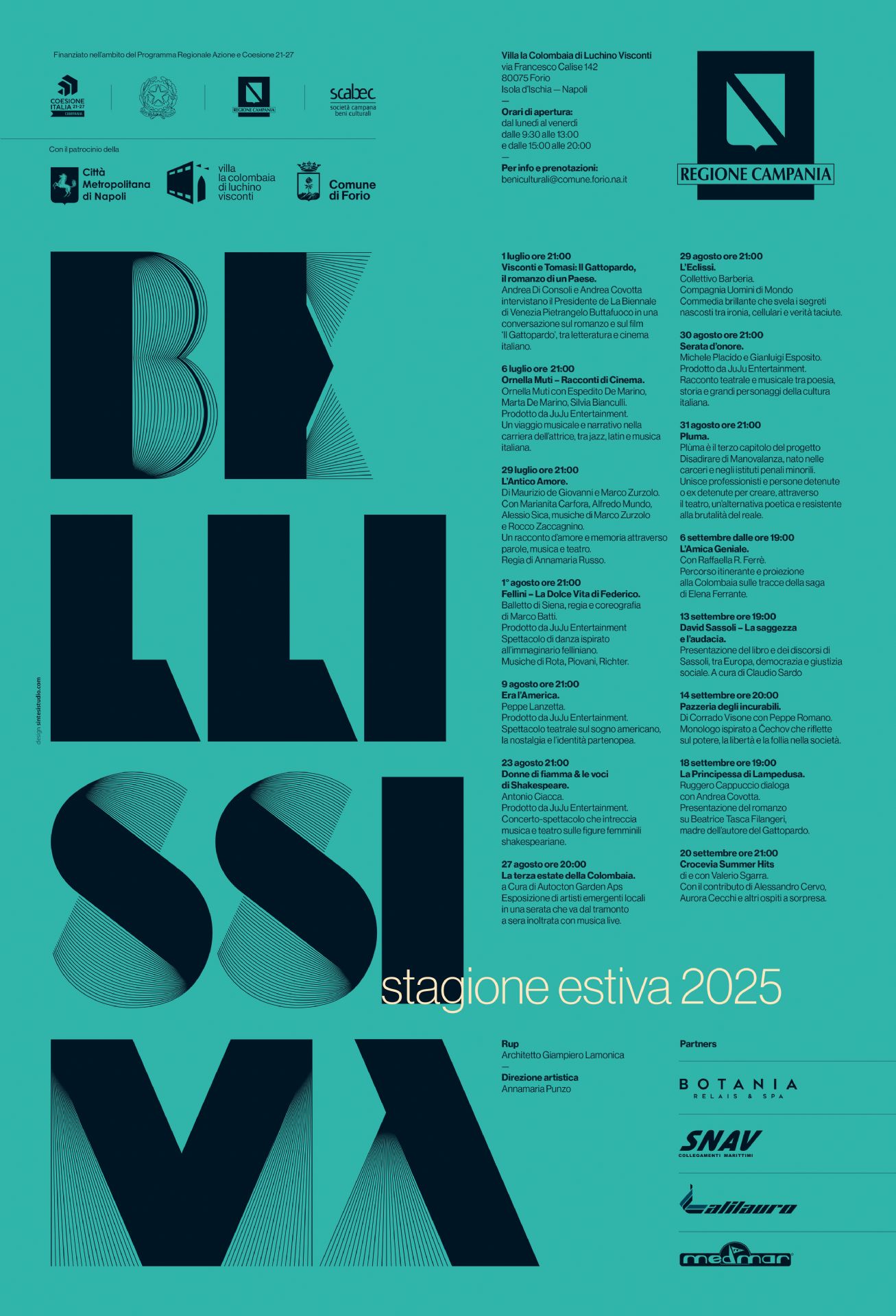 calendario eventi Bellissima