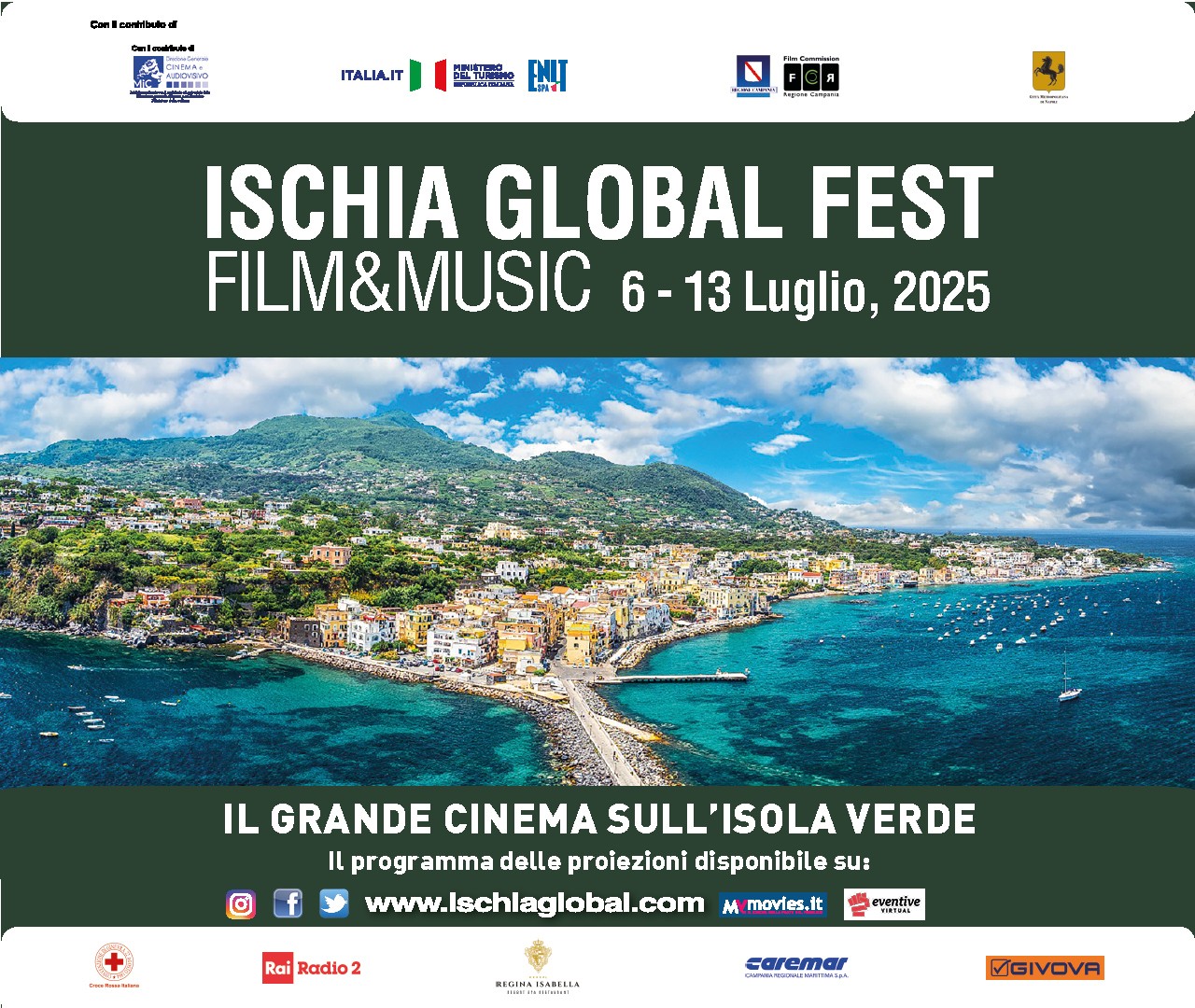 locandina ufficiale dell'evento Ischia Global Fest