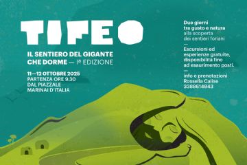 All'interno della sagoma di un monte, il viso di un gigante addormentato.